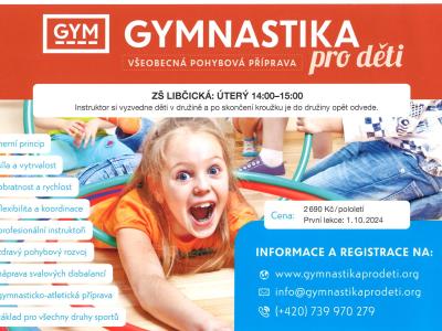 Gymnastika pro děti ve školním roce 2024/25